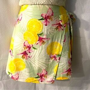 Perfect spring lemon wrap skirt!